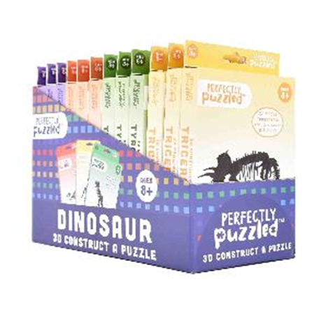 PUZZLE 3D Dinosauro In scatola 13x20cm In espo da 12pz…x12