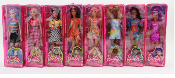 BARBIE FASHIONISTA Bambole In box 32cm -8ass…x8