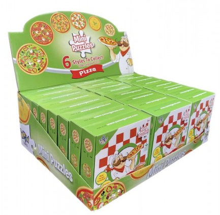 MINI PUZZLE PIZZA 50pz -6ass In espo da 24pz