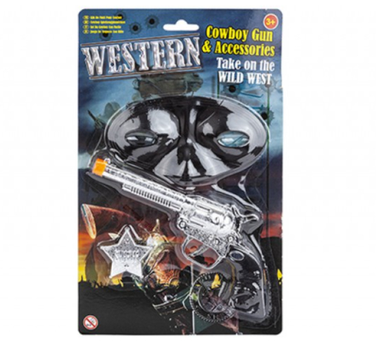 SET PISTOLA WESTERN c/accessori In blister…x24…x96