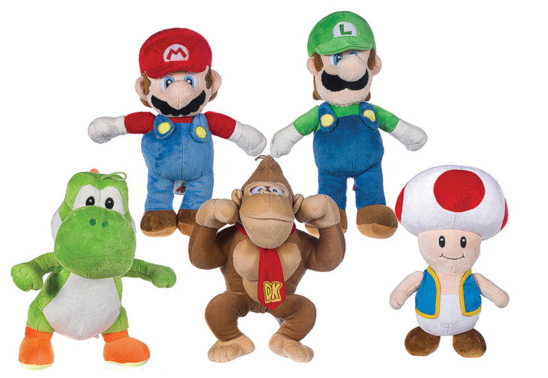 (Mis 5) SUPER MARIO Peluche 40cm – 5ass…x25