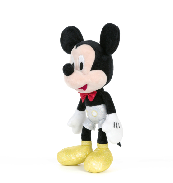 (Mis 3) TOPOLINO 100TH (Mickey) Peluche 25cm c/Vestito Cromato