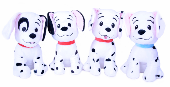 (Mis 3+) ANIMAL FRIENDS LA CARICA DEI 101 Peluche Dalmata 30cm GIFT -4ass…x48