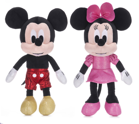 (Mis 3+) TOPOLINO & MINNIE Sparkle Peluche 30cm -2ass…x48