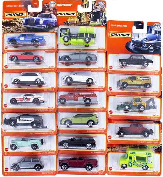 MATCHBOX CAR COLLECTION ass In scatola 5cm…x72