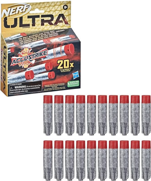 NERF ULTRA Accustrike Ricariche proiettili In box da 20pz 15x17cm…x6