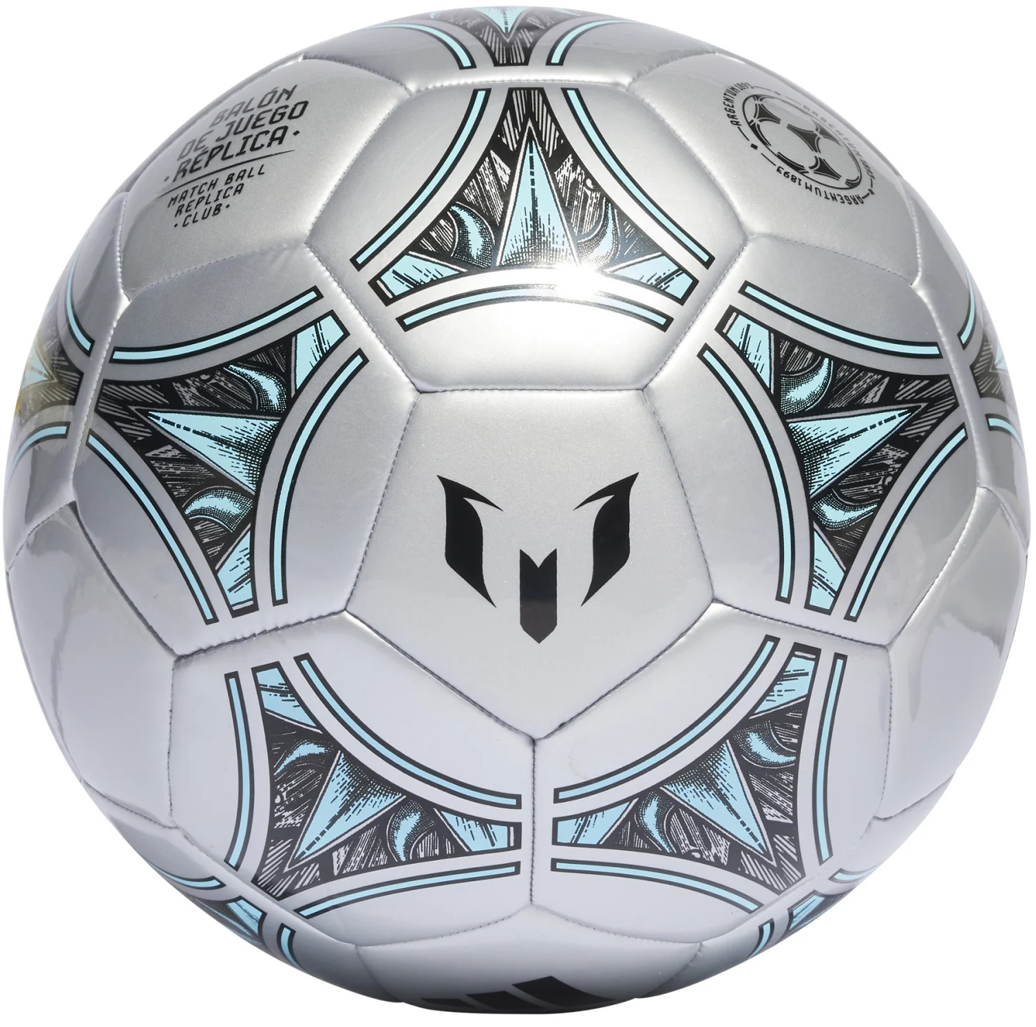 (Mis 5) Pallone ADIDAS Messi (Argento/Azzurro)…x20