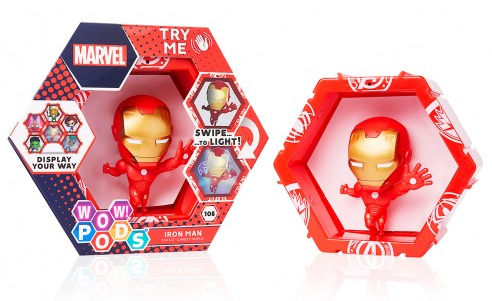 WOW! PODS Collezionabili Marvel -Ironman c/Luce In scatola 16x13cm…x6