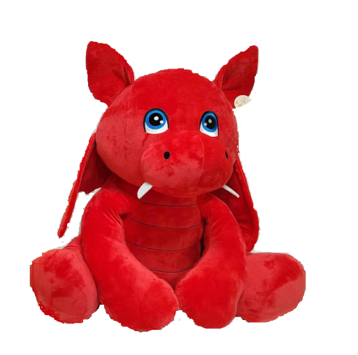 (Mis 8) DRAGO ROSSO Peluche 60cm