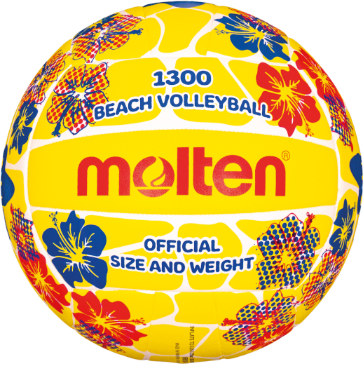 (Mis 5) Pallone MOLTEN BEACH VOLLEY (Giallo/Fiori)…x20