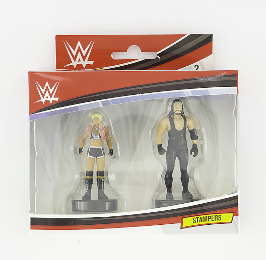 WWE Personaggi Wrestling Stamper- assortiti – In blister 2pz…x12