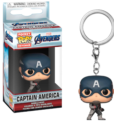 FUNKO POP! Portavchiavi Marvel Endgame -Captain America In box 5cm