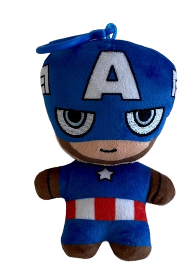 (Mis 0) DISNEY (Captain America) Peluche Portachiavi 12,5cm c/Bagclip…x96