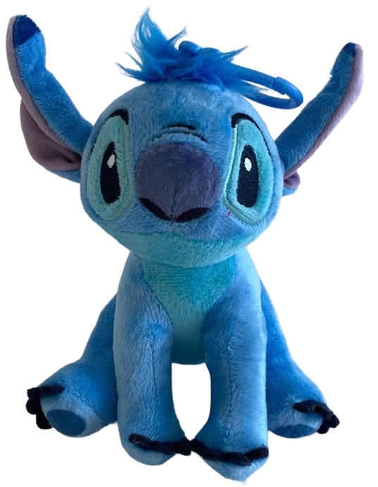 (Mis 0) DISNEY (STITCH) Peluche Portachiavi 12,5cm c/Bagclip…x96