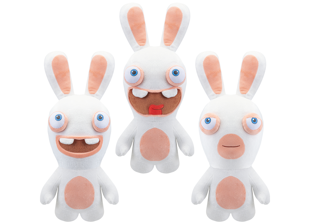 (Mis 7) RABBIDS Peluche 54cm – 3 ass…x6