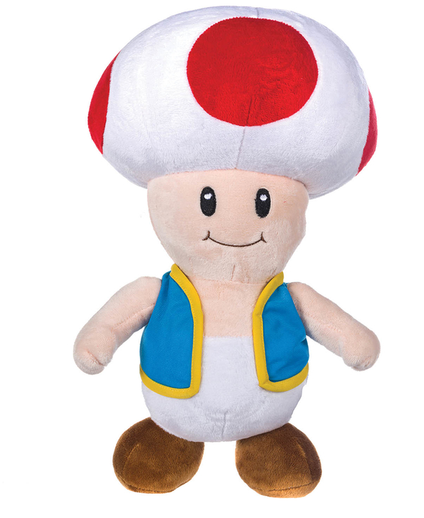 (Mis 3) SUPER MARIO TOAD SOLO Peluche 25cm…x60