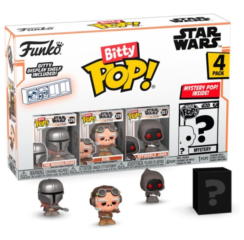 FUNKO BITTY POP Star Wars – Mandalorian – Pacco da 4pz In box (14x9cm)…x12