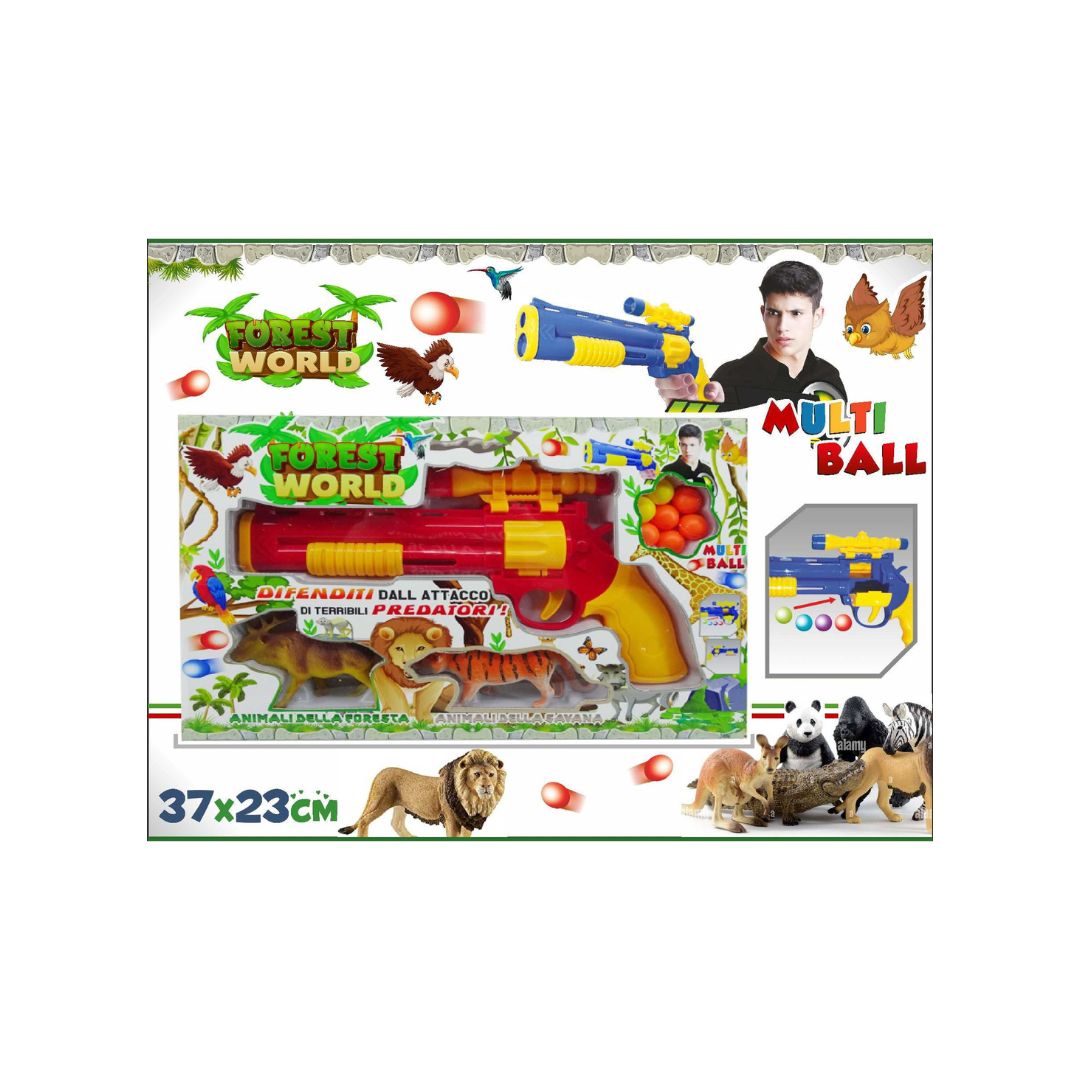 PISTOLA DA CACCIA Forest World c/animali In box (37x23cm)…x24