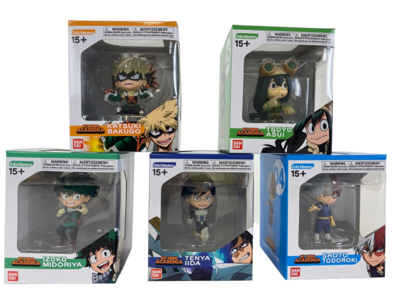 MY HERO ACADEMIA Chibi Masters BANDAI (9×11)cm – 5ass In display da 12pz…x60