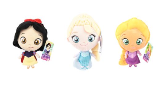 (Mis 2) PRINCIPESSE DISNEY Peluche 20cm Lil Bodz (BiancaNeve/Elsa/Rapunzel)…x12