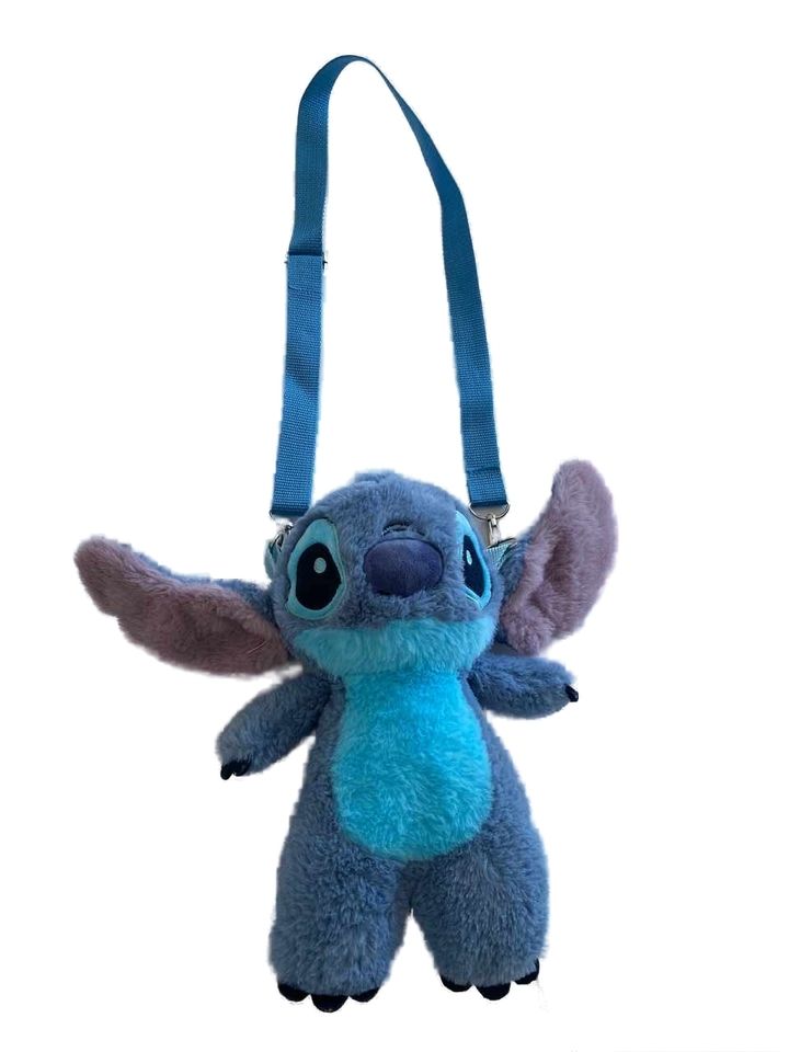 (Mis 3) STITCH Peluche 30 cm zainetto tracolla con zip