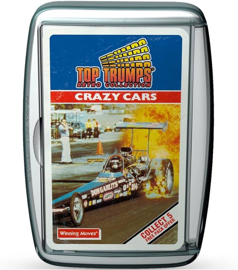 TOP TRUMPS Crazy Cars Retro Carte In box 10cm…x6