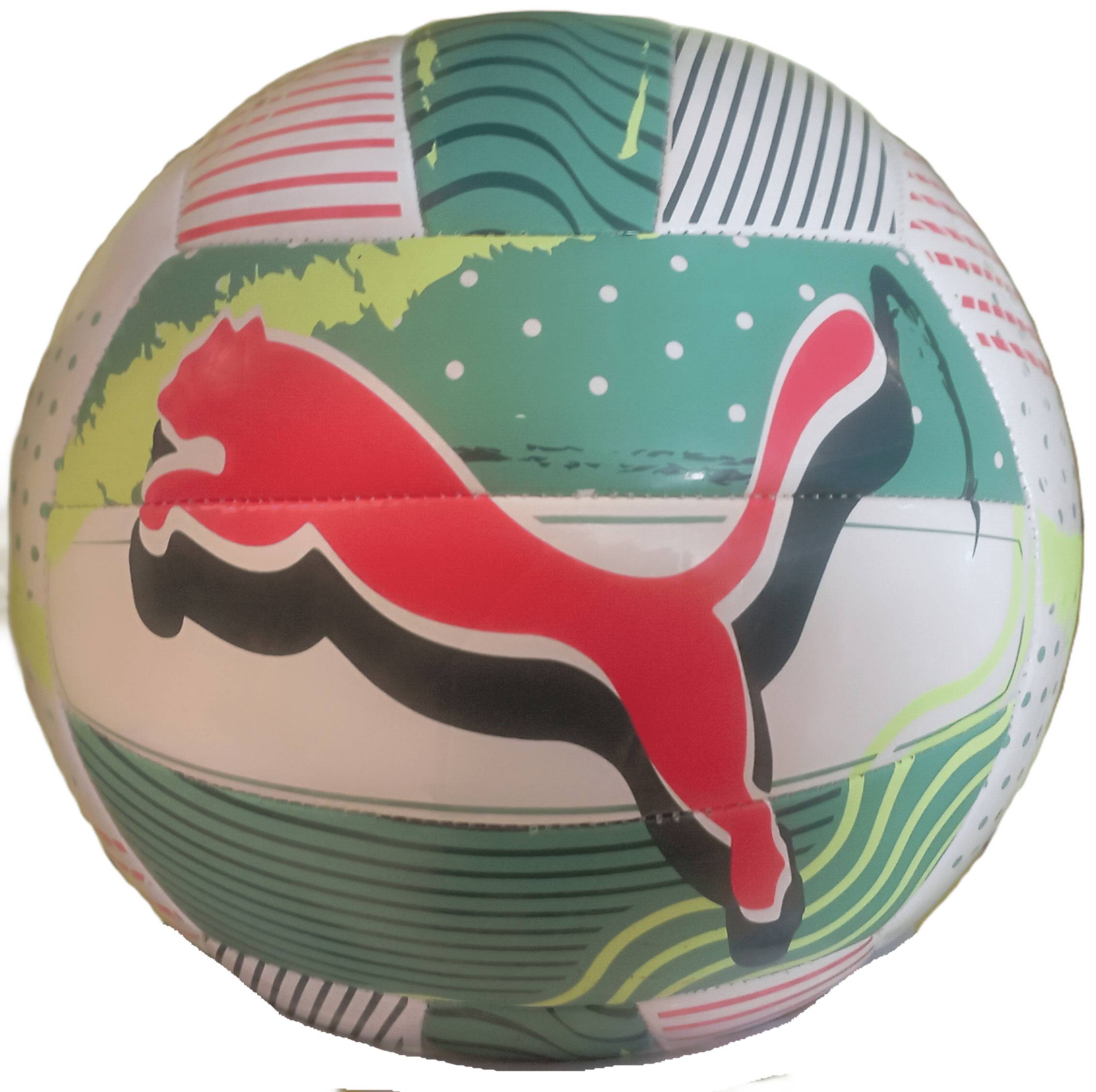 (Mis 5) Pallone Beach-Volley PUMA SMU (Bianco-Verde-Rosso)…x40