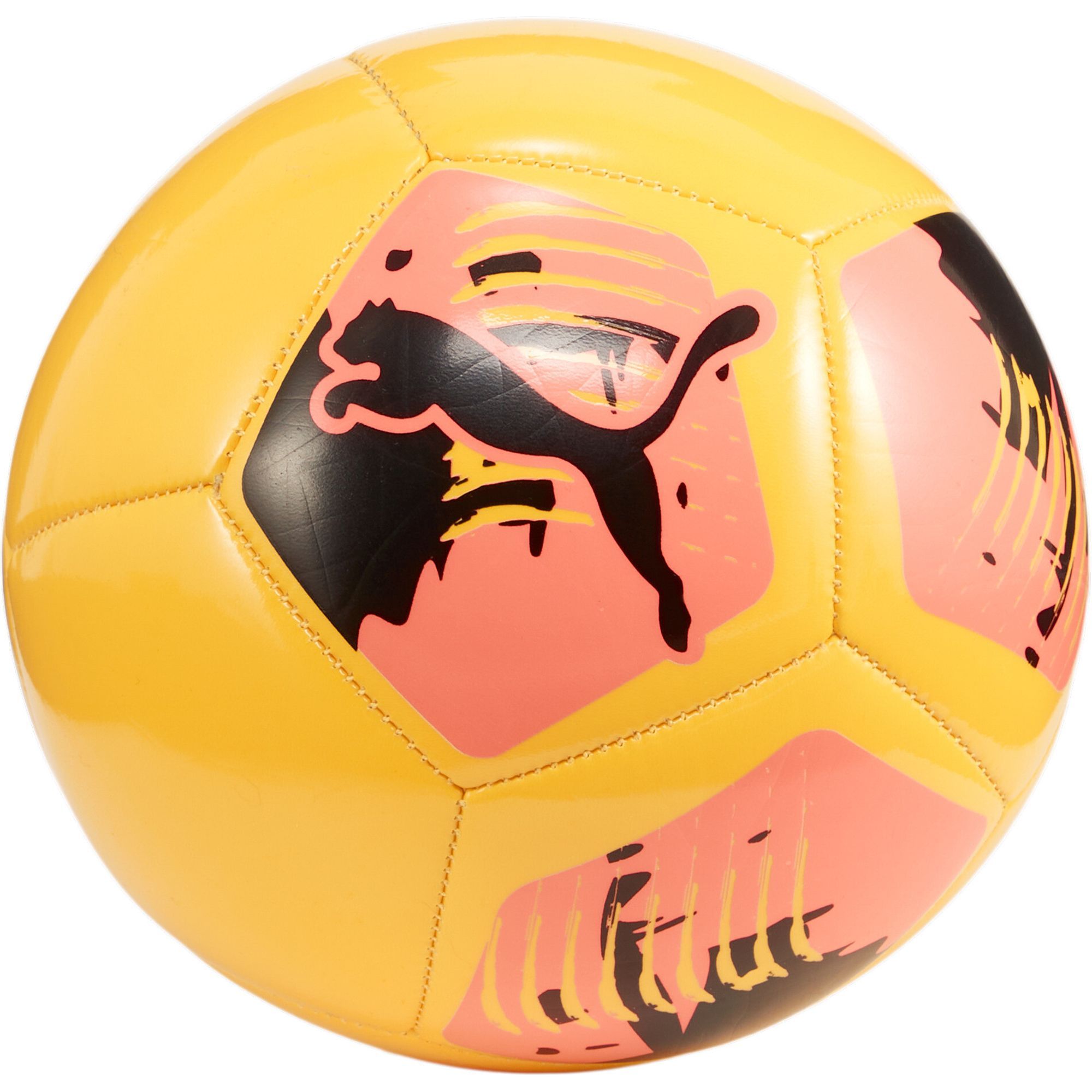 (Mis 1) Mini BALL PUMA BIG CAT (Giallo-Rosa-Nero)…x75