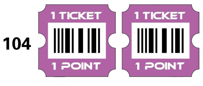 TICKET VIOLA (3/4) 100.000pz per cartone…x1