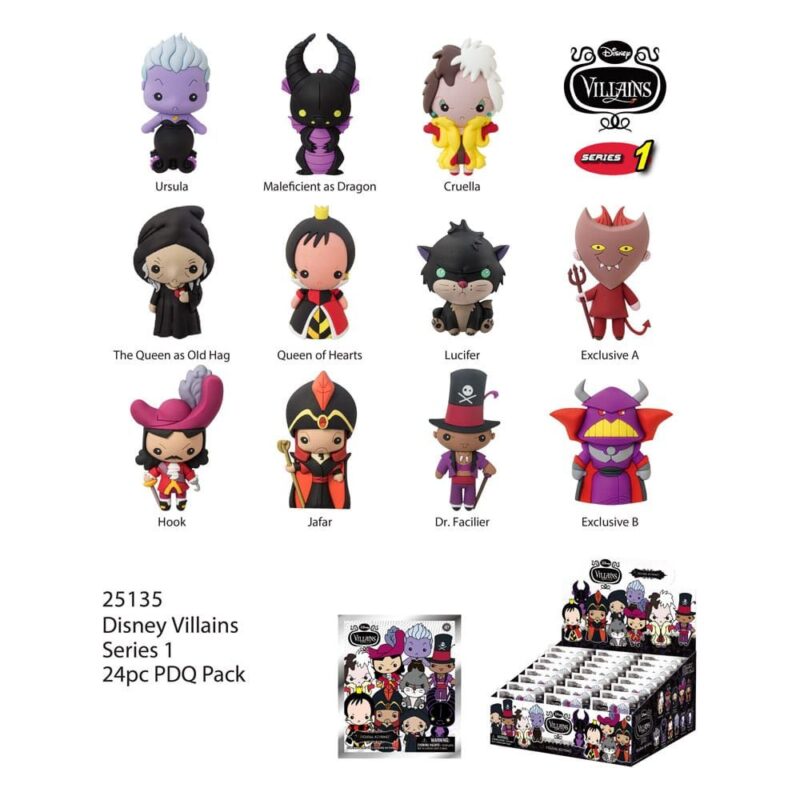 DISNEY – Villains Portachiavi (In bustina a sorpresa)11ass – In Espo da 24 pz