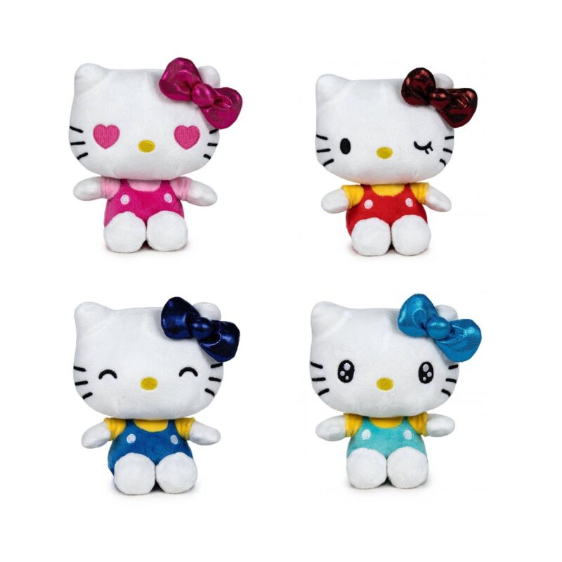 (Mis 5) HELLO KITTY (50esimo Anniversario) Peluche 32cm 4ass