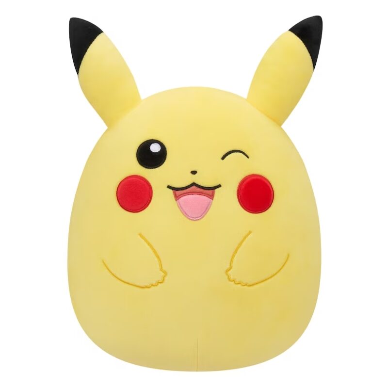 (Mis 5) POKEMON SQUISHMALLOW – Winking Pikachu Jazwares Peluche 27cm..X12