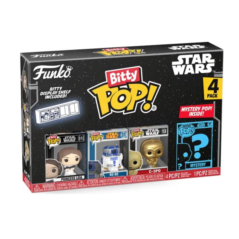 FUNKO Bitty POP! Star Wars (Princess Leia) – Pacco da 4pz In box (14x9cm)…x12