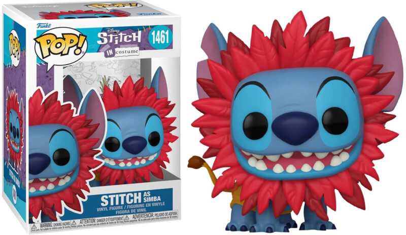 FUNKO POP – Disney –  Stitch  in Costume (as Simba) In Box (11x16cm) 1461…x6…x36