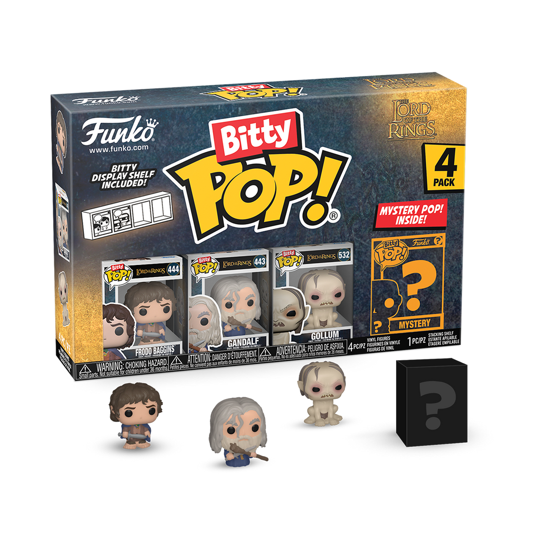 FUNKO Bitty POP! The Lord of the Rings (Frodo Baggins) – Pacco da 4pz In box (14x9cm)…x12