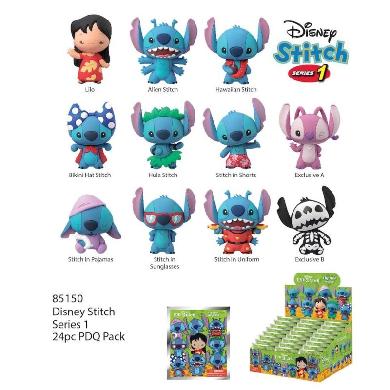 DISNEY – Stitch Portachiavi (In bustina a sorpresa) 11ass – In Espo da 24 pz