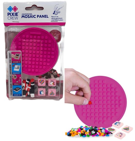 PIXIE CREW Pannello Mosaico FUCSIA Pixel collezionabili In blister 10x15cm…x100