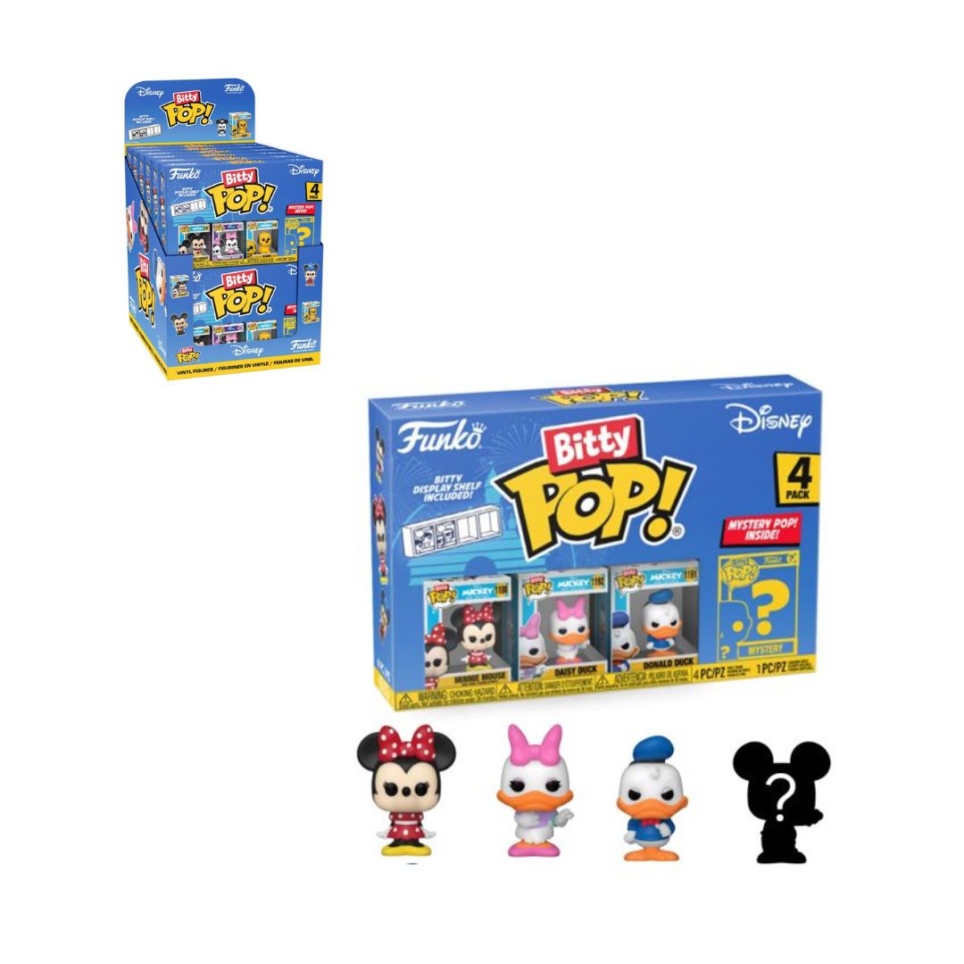 FUNKO Bitty POP! Disney (Minnie Mouse) -Pacco da 4pz In box (14x9cm) In espo da 12 pz…x12