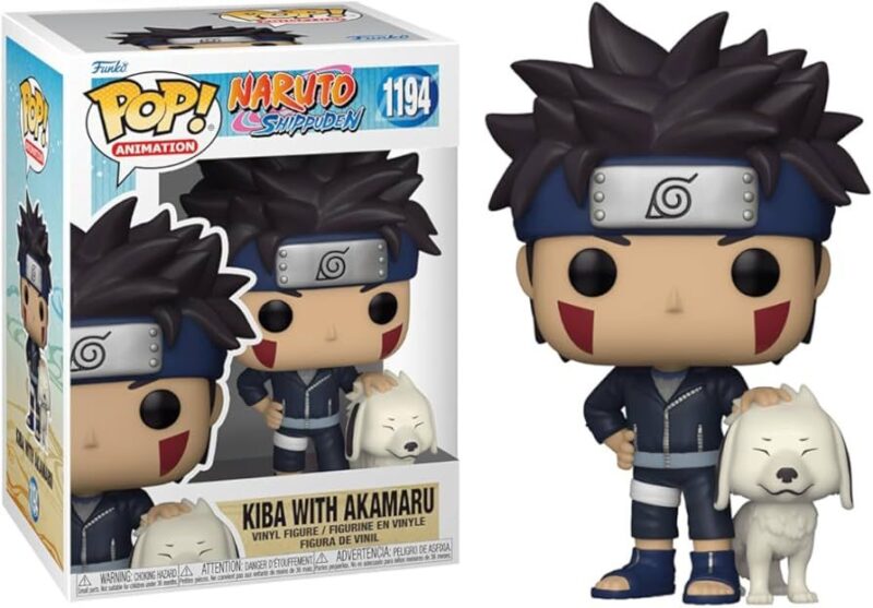 FUNKO POP NARUTO Kiba with Akamaru 1194 In Box (16 x 11cm) …x6