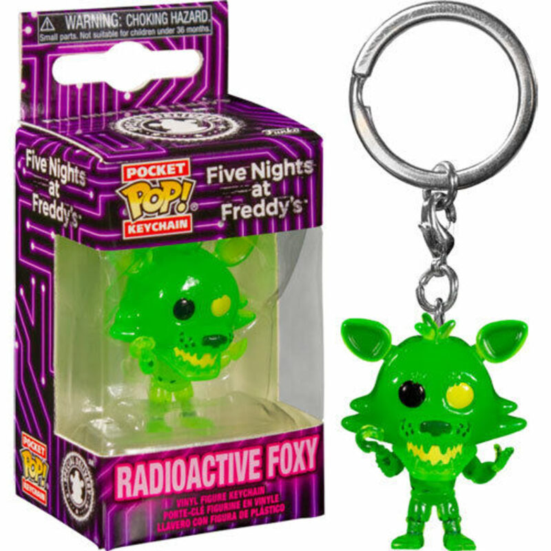 FUNKO POP! FIVE NIGHTS AT FREDDY’S Portachiavi Radioactive Foxy In box 5cm…x12