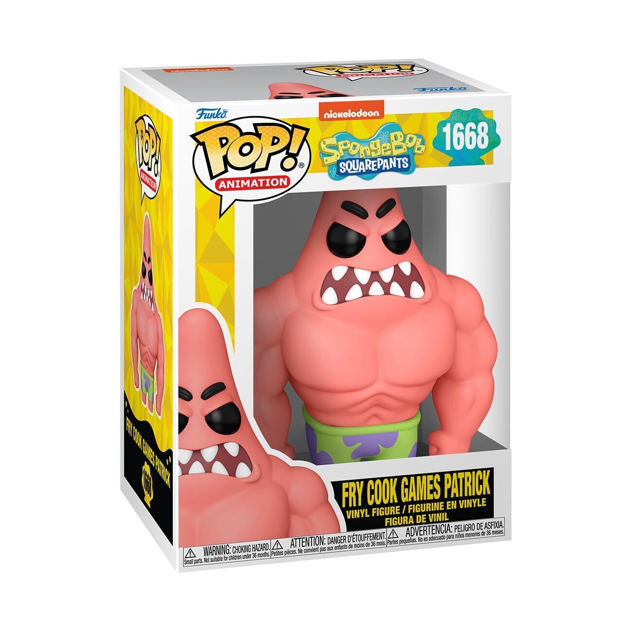 FUNKO POP TELEVISION Spongebob 25th – Patrick con muscoli 1668 In box (11x16cm) …x6