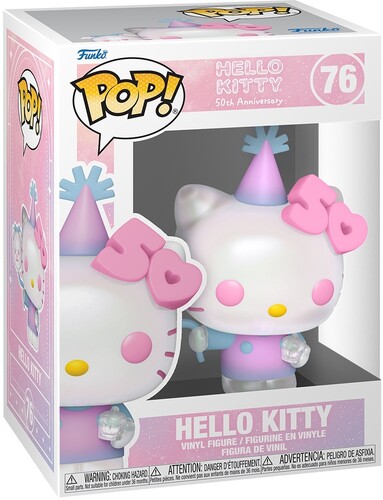 FUNKO POP HELLO KITTY (50th Anniversary) con palloncino 76 In Box (16 x 11cm) …x6