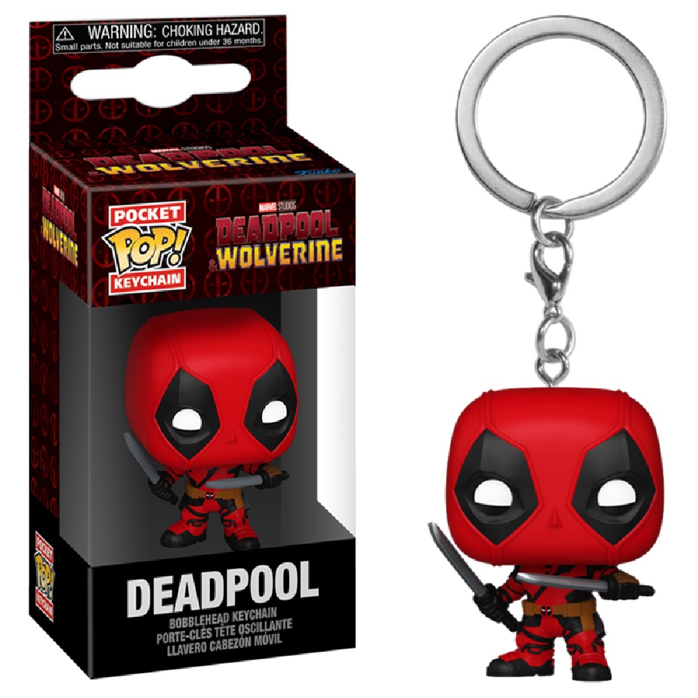 FUNKO POP Portachiavi Deadpool 3 – Deadpool In box 5cm …x12