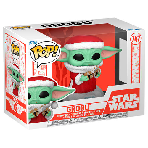 FUNKO POP STAR WARS Mandalorian (Holiday) – Grogu 747 In box (11x16cm) …x6