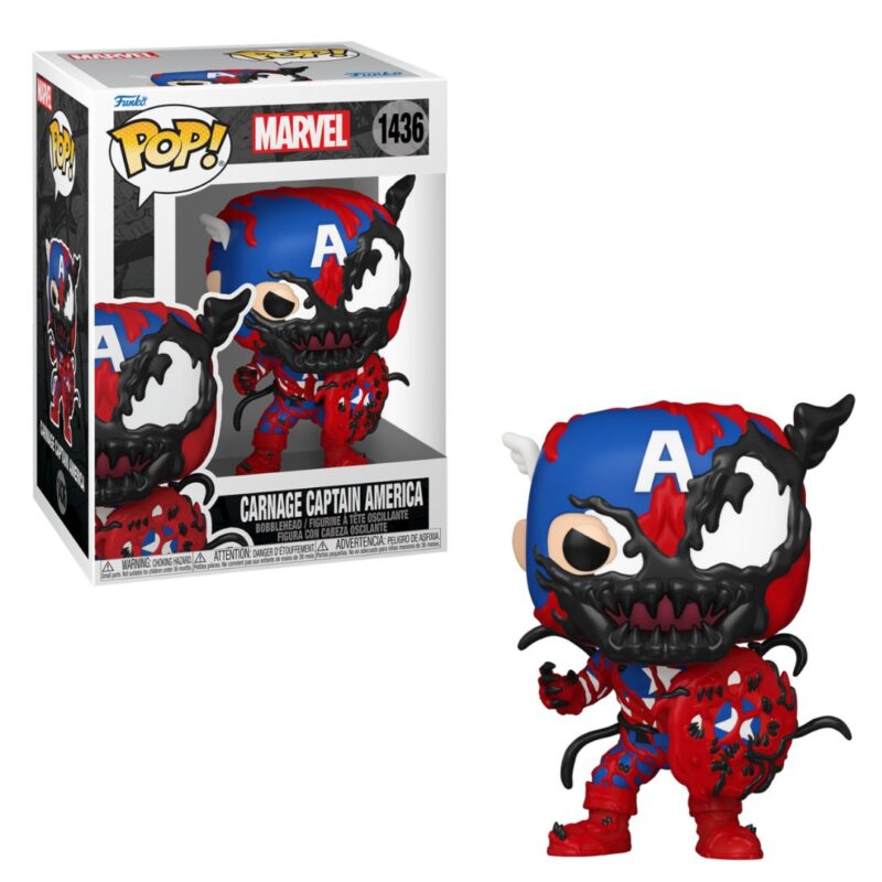 FUNKO POP MARVEL – Carnage Captain America 1436 – In Box (11×16 cm)…x6