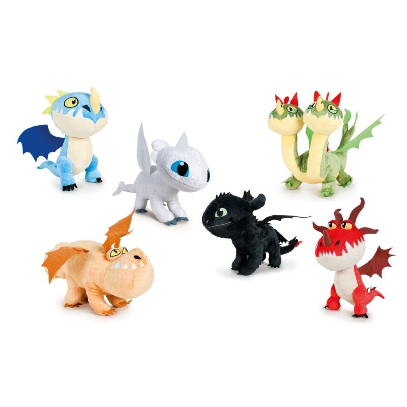 (Mis 3+) DRAGON TRAINER 3 (HTTYD) Peluche 28cm – 6ass…