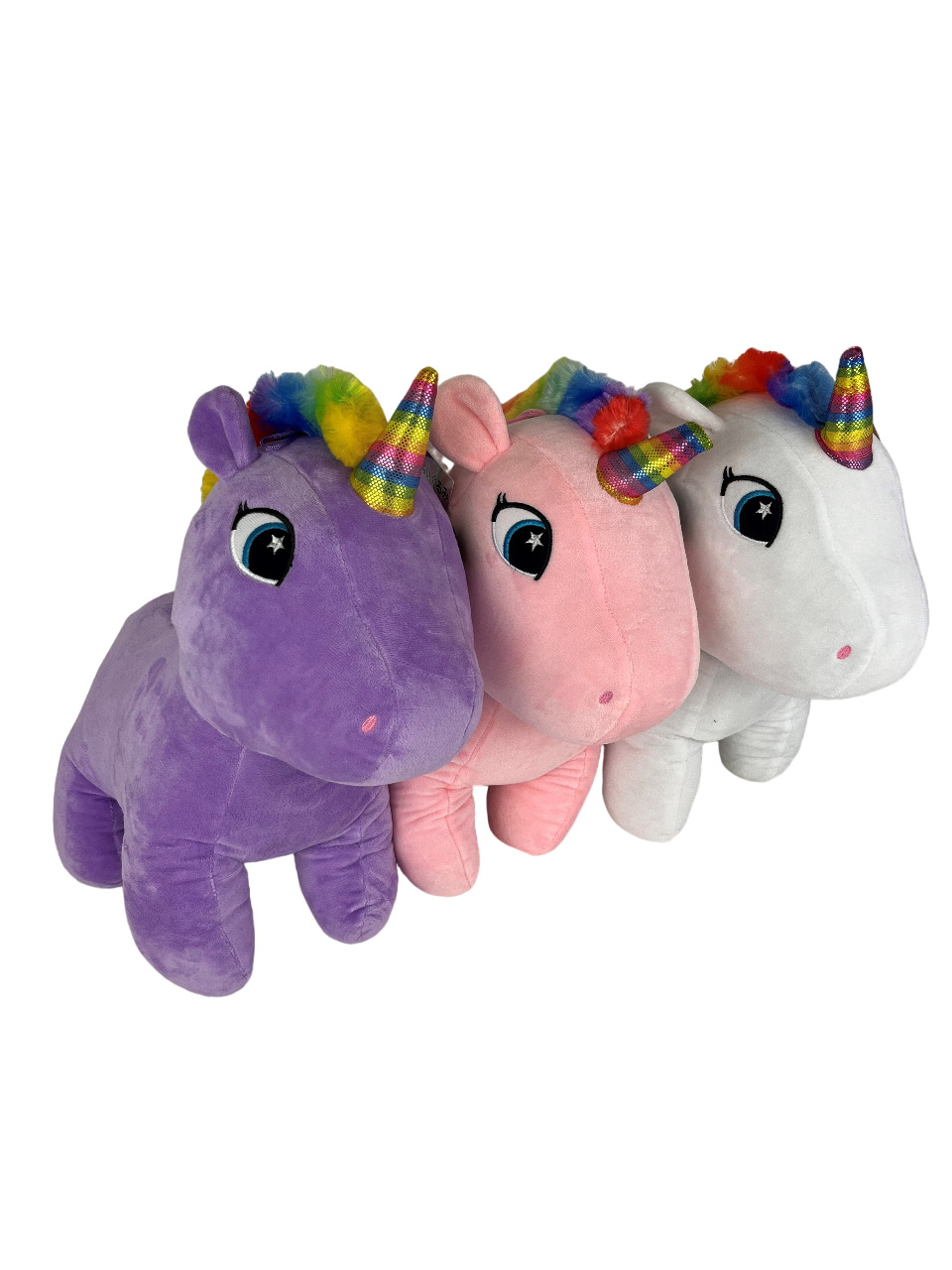 (Mis 5) UNICORNO IN PIEDI Peluche 40cm -3ass…x12