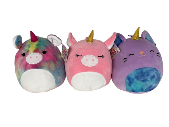 (Mis 1) UNICORNO Squishy Peluche 15cm -3ass…x120