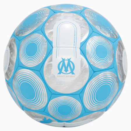 (Mis 5) PUMA Pallone OM Marseille Culture(Silver/Azzurro)…X36