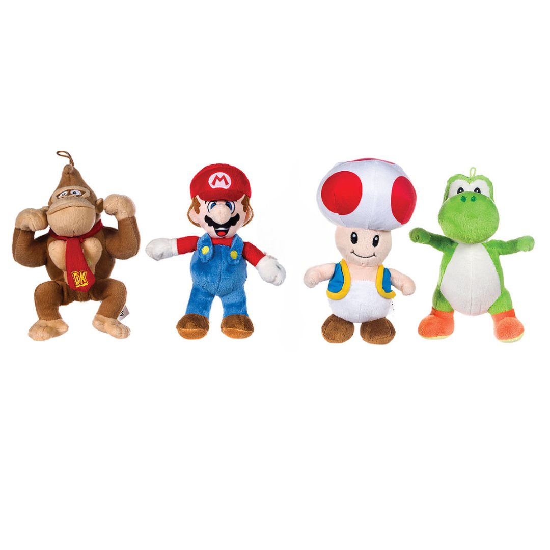 (Mis 1) SUPER MARIO Peluche 15cm 4ass…x60